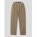 Mens Solid Pintuck Casual Straight Pants