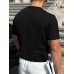 Mens Solid Short Sleeve Knit T-shirt