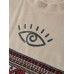 Mens Tribal Geometric Pattern Patchwork Textured Short Sleeve T-Shirts