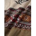 Mens Tribal Geometric Pattern Patchwork Textured Short Sleeve T-Shirts