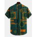 Men's Vintage Floral Ethnic T Shirts Summer Beach Dashiki Floral Casual Tops Tee