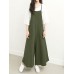 Plus Size Women Overalls Bib Pants Loose Pockets Jumpsuit