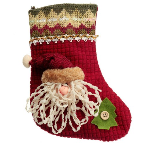 Unisex Cotton Jacquard Santa Claus Snowman Elk Winter Socks