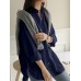 Women Daily Casual Cotton Irregular Hem Commute Loose Shirts