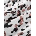 Women Leopard Printed V-Neck Flare Sleeve Elastic Cuff Drawstring Waist Shirts