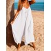 Women Sleeveless Straps Loose Solid Wide Leg Jumpsuits