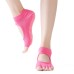 Women's Pure Cotton Breathable Sweat Absorbing Anti-Motor Yoga Socks Backless Open Toe Yoga Socks