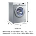 210D Waterproof Sunscreen Dust Proof Cover Washing Machine Cover Case Roller Washing Machine Protective Dust Front Load Wash Dryer