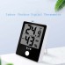 2PC Digital Electronic Temperature Humidity Meter Thermometer Hygrometer Alarm Clock LCD Display 12/24hrs