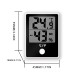 2PC Digital Electronic Temperature Humidity Meter Thermometer Hygrometer Alarm Clock LCD Display 12/24hrs