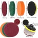 7pc/set Attachable Electric Drill Brushes Scouring Pad For Cleaning Flooring Brick Pool Tile Ceramic Marble Grout Bathroom Car