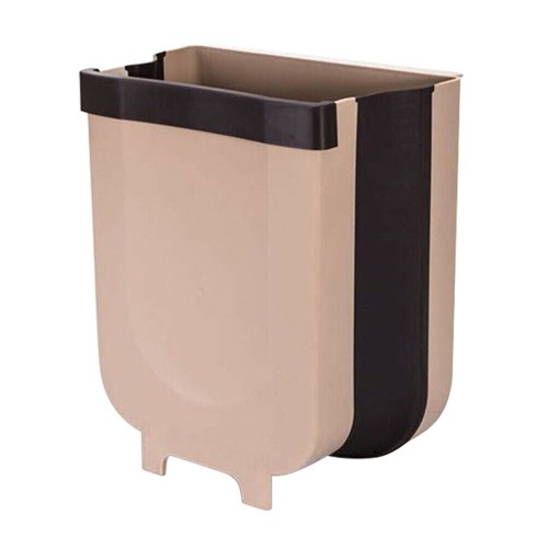 8L Hanging Folding Garbage Bin Trash Can Waste Bin for Car Kitchen Office Bedroom