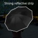 AGSIVO LED Light Travel Automatic Folding Reverse Umbrella 10 Ribs Reinforced Windproof UPF 50+ UV Protection Auto Open Close For Men and Women