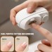 Electric Nail Clipper 2 in 1 Nail Trimmer and Polisher with Dual Motors Type-C Charging Interface 500mAh Battery Capacity Two Speed Gears Portable Safety Light for Home Use and Travel
