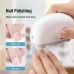 Electric Nail Clipper 2 in 1 Nail Trimmer and Polisher with Dual Motors Type-C Charging Interface 500mAh Battery Capacity Two Speed Gears Portable Safety Light for Home Use and Travel