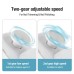 Electric Nail Clipper 2 in 1 Nail Trimmer and Polisher with Dual Motors Type-C Charging Interface 500mAh Battery Capacity Two Speed Gears Portable Safety Light for Home Use and Travel