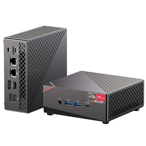 T-BAO MN56U AMD Ryzen 5 5625U 8GB RAM 256GB SSD Windows 11 4K Triple Output Mini PC WIFI6 1000M USB3.0 Type-C Mini Computer Desktop PC