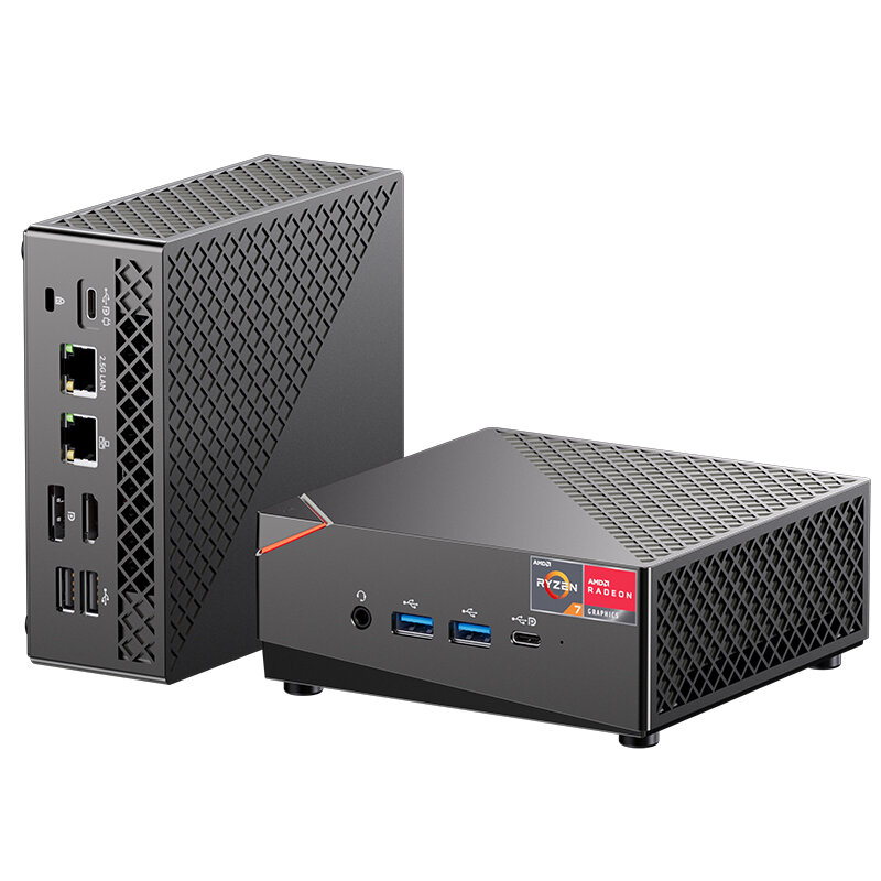 T-BAO MN56U AMD Ryzen 5 5625U 8GB RAM 256GB SSD Windows 11 4K Triple Output Mini PC WIFI6 1000M USB3.0 Type-C Mini Computer Desktop PC