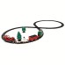 22pcs Train Toy Electric Christmas Theme Dreamy Music Track Set Children Environmental Protection Trains Toys Gifts