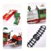 22pcs Train Toy Electric Christmas Theme Dreamy Music Track Set Children Environmental Protection Trains Toys Gifts