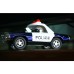 Alloy Police Pull Back Diecast Car Model Toy for Gift Collection Home Decoration