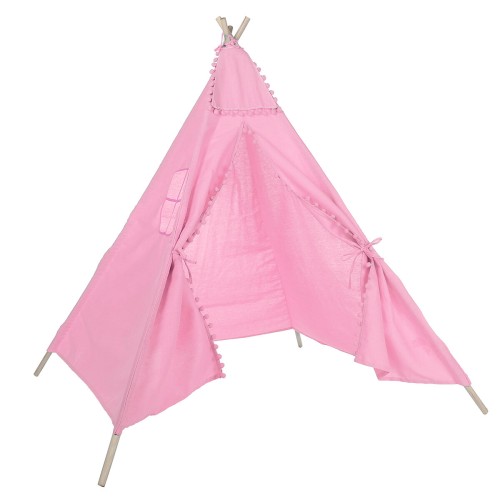 1.6m Kids Play Tent Cotton Teepee Wigwam Sleeping House Indoor Outdoor