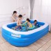 3-Layer Blue And White Inflatable Foldable Portable Swimming Pool Bathtub for Adult Children Home