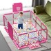 3 in 1 Baby Playpen Interactive Safety Indoor Gate Play Yards Tent Basketball Court Kids Furniture for Children Large Dry Pool Playground Park 0-6 Years Fence