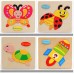 Baby Kid Children Lovely Animal Fruit Vehicle Wooden Early Learning Educational Puzzle Toy