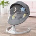 Bioby Electric Baby Swing Chair Five Swing Angle Modes Baby Rocking Chairs Bluetooth Music Remote Control Baby Bouncer