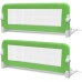 Children's bed rails 2 pcs 102x42 cm green