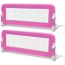 Children's bed rails 2 pcs 102x42 cm pink