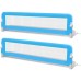 Children's bed rails 2 pcs 150x42 cm blue