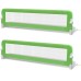 Children's bed rails 2 pcs 150x42 cm green