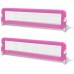 Children's bed rails 2 pcs 150x42 cm pink