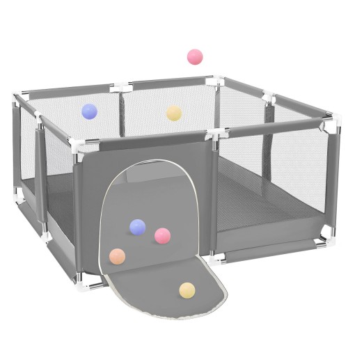 Children Game Playpen Baby Barrier Fence Pit Pool Playground Indoor Basketball