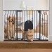 Comomy 31-45'' Extra Wide Baby Gate with Adjustable Door Top of Stairs Pet Gate