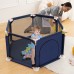 Comomy 6 Sided Baby Playpen for Babies Baby Playard Infants Toddler 6 Panels Safety Folding Indoor Outdoor Kids Play Pens Baby Fence Game Toy Pool Tent