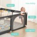 Comomy Sturdy Safety Play Yard Playpen w/ Soft Breathable Mesh Playard Activity Center