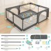 Comomy Sturdy Safety Play Yard Playpen w/ Soft Breathable Mesh Playard Activity Center