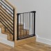 Extra Wide Baby Gate Baby Fences Kids Play Gate Large Pet Gate with Swing Door For Doorway Stairs