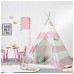 Large Teepee Tent Kids Cotton Canvas Play House Boy Girls Wigwam