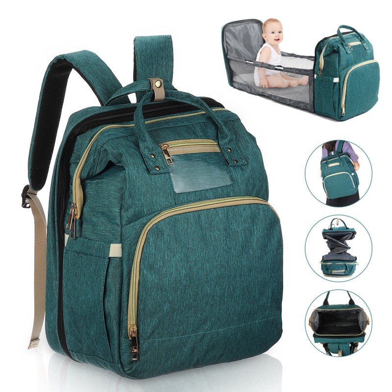 Multifunctional Folding Diaper Bag Waterproof Baby Sleep Infant Bed Changing Station Outdoor Travel Nappy Bag