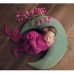 Newborn Photography Props Moon-shape Pillows With Stars Full-moon Baby Photo Shoot Accessories Posing Props Creative Props