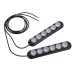 12V 6 LED DRL White Daytime Running Lights Driving Bulbs Daylight Car Fog Lamp