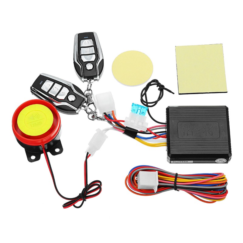 12V Motorcycle Two-way Anti-theft Security Alarm System with Engine Start Electric Scooter Remote Control Key