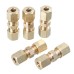 3/16 Inch OD Brass Compression Pipe fitting Connector Union Straight