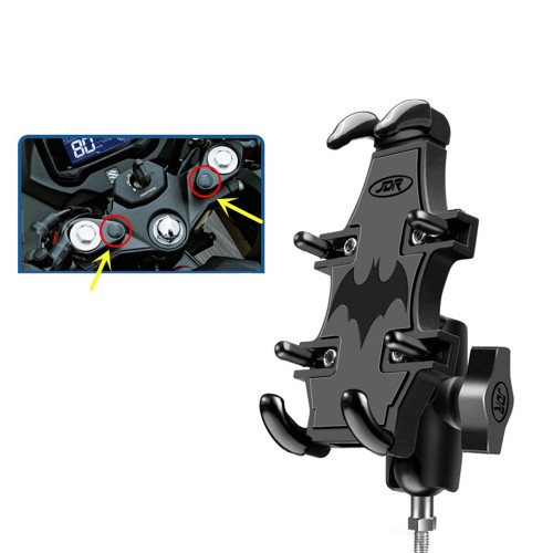 360°Rotation Mobile Cell Phone GPS Holder Shockproof Riding Bracket for Motorcycle Vehicle