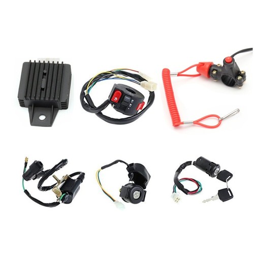 50cc 70cc 110cc 125cc Wiring Harness Loom Solenoid Coil Rectifier CDI For ATV Quad Bike Go Kart