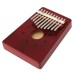 10 Tone Red/Natural Color Portable Wood Kalimba Thumb Piano Finger Percussion